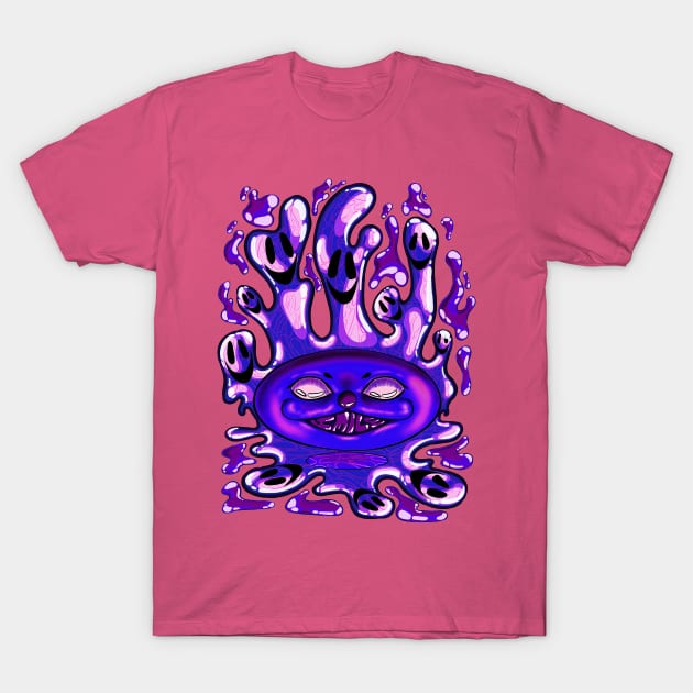 the blue clown with a fake smile T-Shirt by adalima